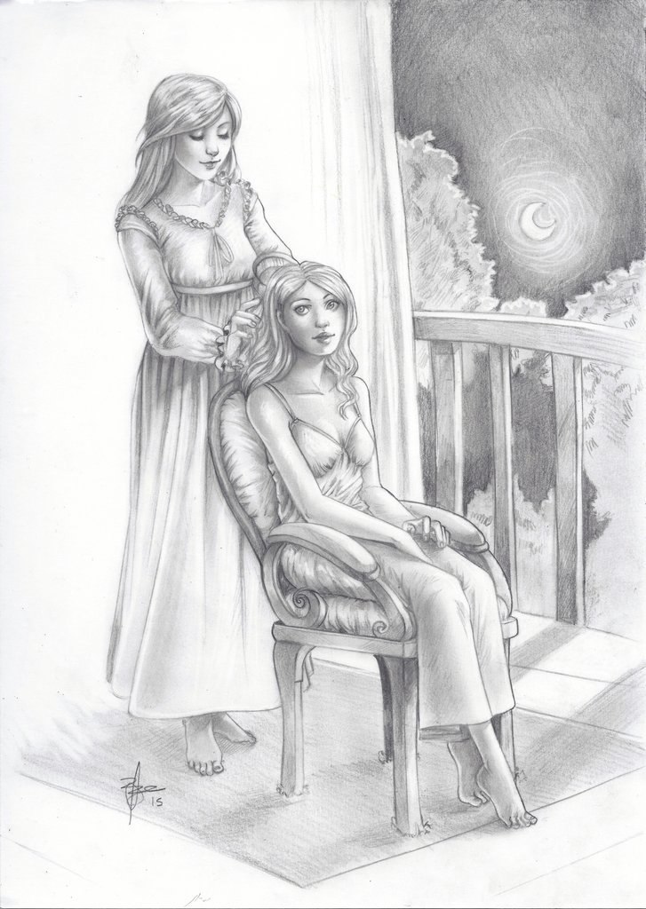 Coatleque and Jancis in Pencil