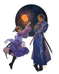 Nabi and Anchor at the Shogatsu Festival