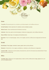 Tea Menu Page 2